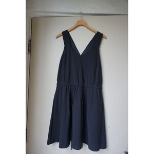 Athleta Savannah Strap Mini Athletic Tie Waist Dress Black size MP